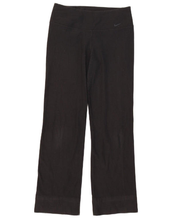 Nike Damen Dri Fit Trainingshose UK 12 Medium Schwarz Polyester