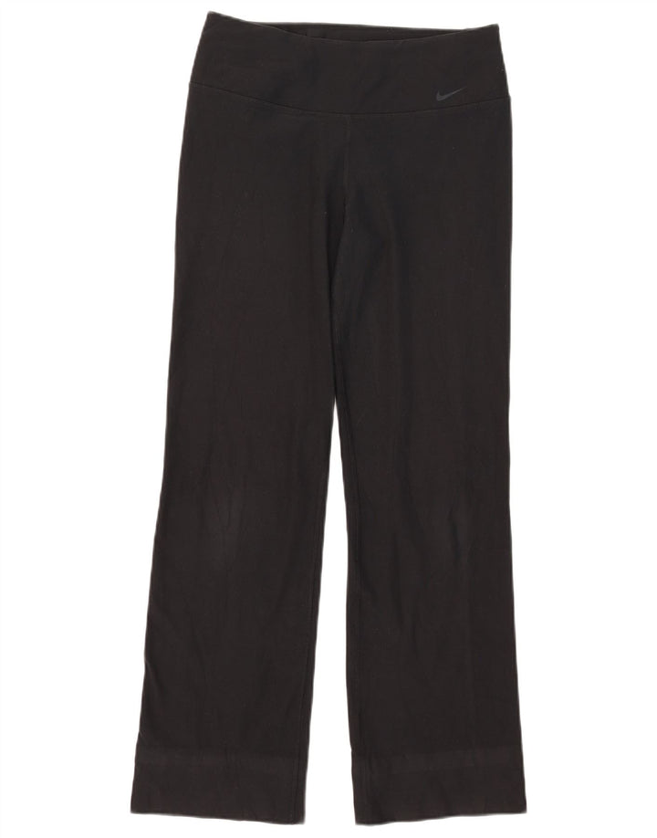 Nike Damen Dri Fit Trainingshose UK 12 Medium Schwarz Polyester