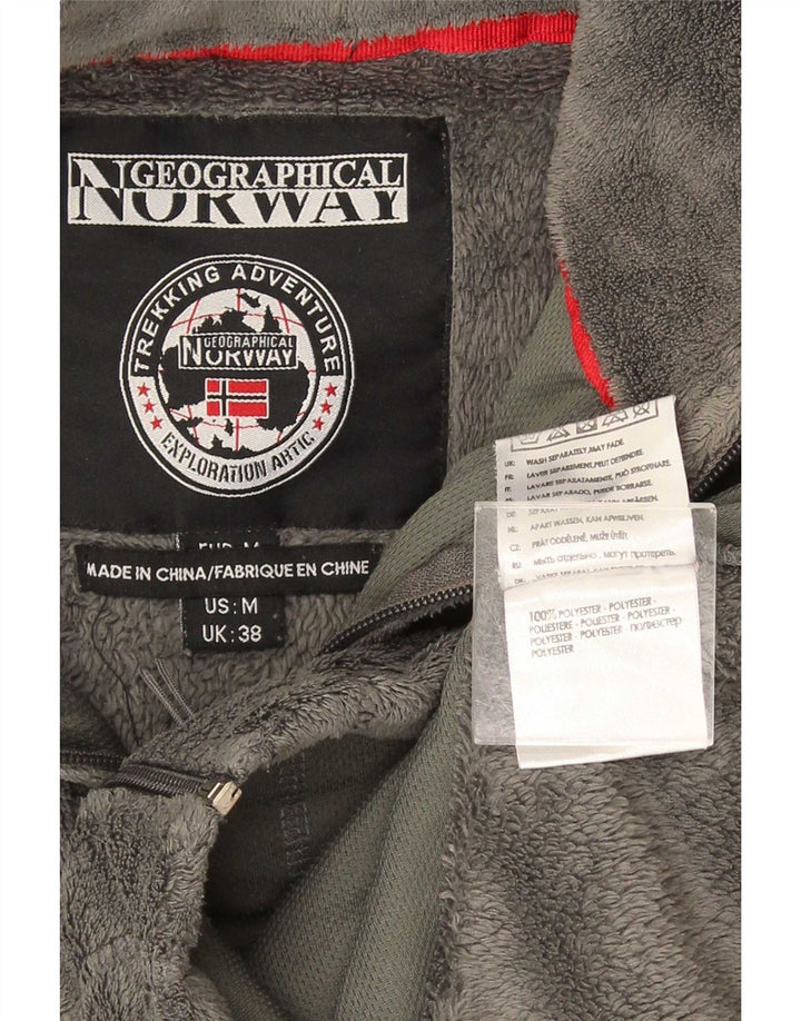 Geographical Norway Herren-Fleecejacke, UK 38, mittelgraues Polyester