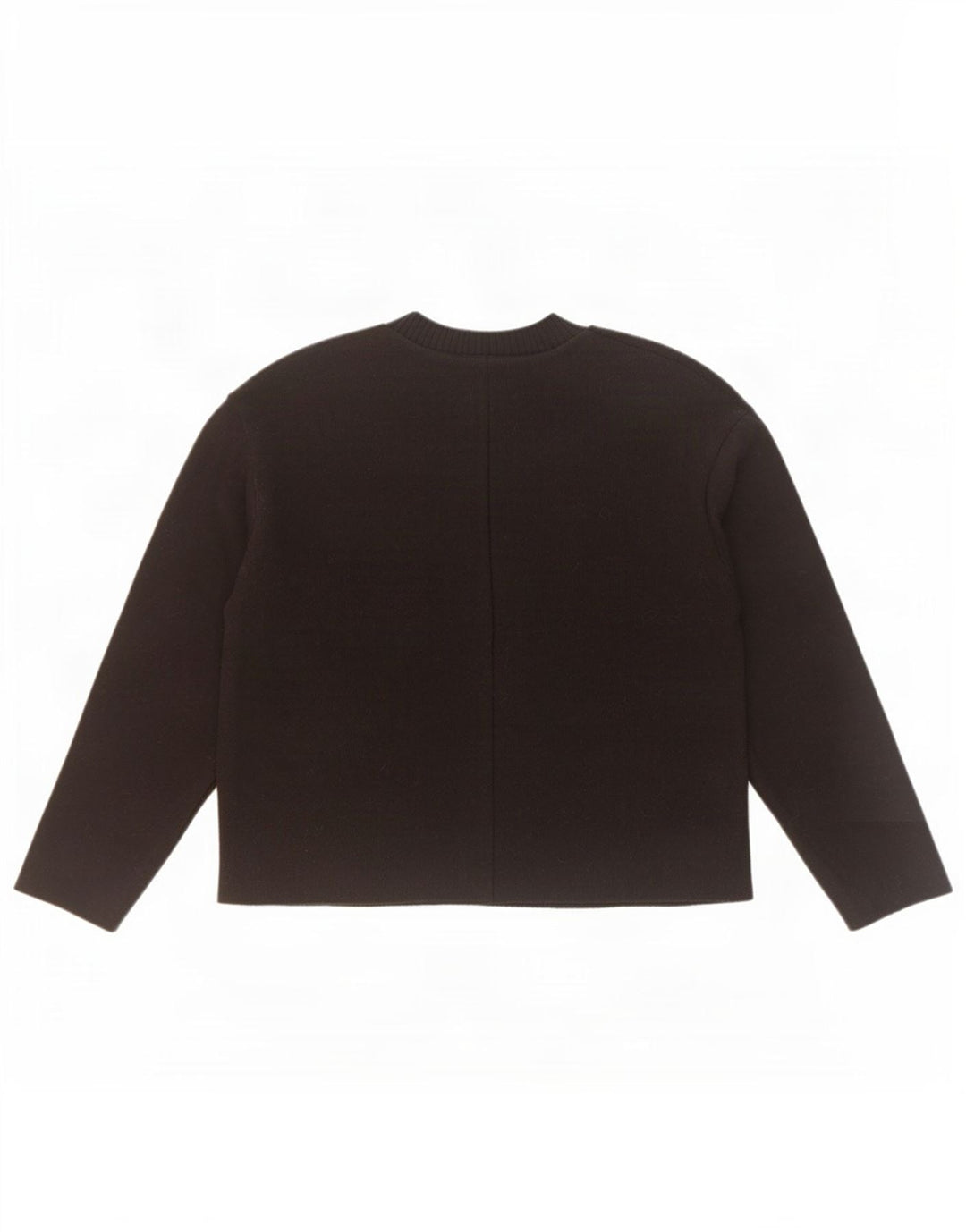 Zara Damen-Pullover, übergroß, Rundhalsausschnitt, Gr. 10, Größe S, Schwarz, Polyester