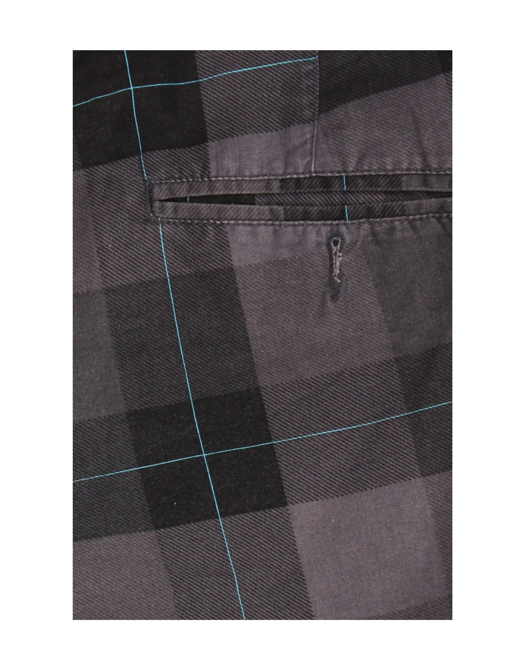 Sneaker Freak Herren Chino-Shorts XS W29 grau karierte Baumwolle