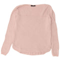Marks & Spencer Damen-Pullover in Übergröße mit U-Boot-Ausschnitt, Gr. 10, Größe S, Rosa