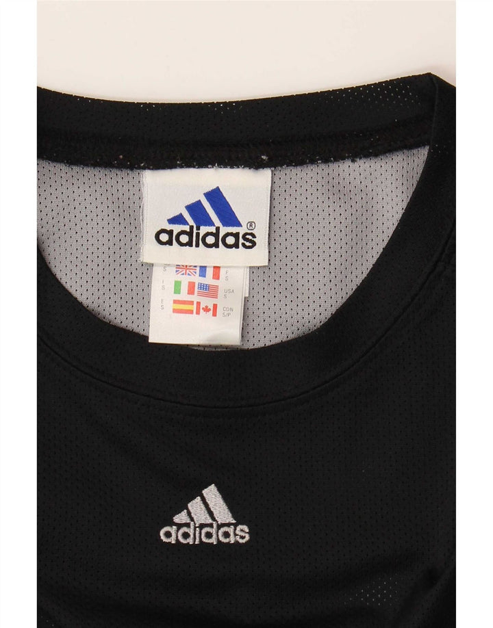 Adidas Herren T-Shirt Top Small Schwarz Polyester