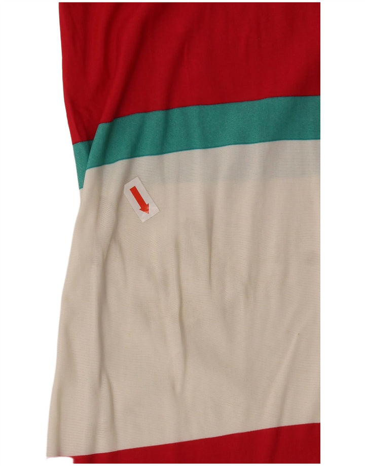 Byblos Damen ärmelloses Basic-Kleid UK 10 Small Mehrfarbig gestreift