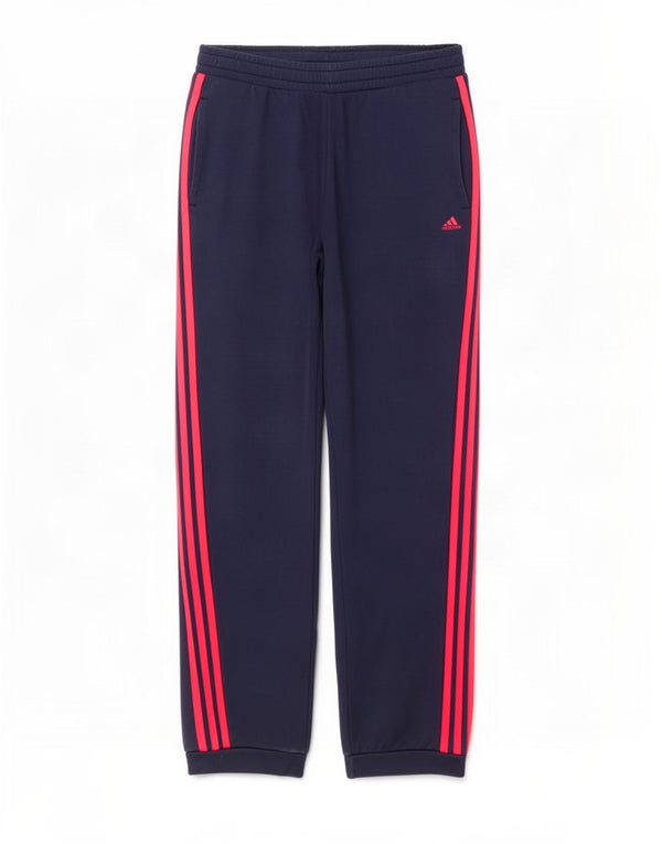 Adidas Damen Trainingshose Jogger UK 12/14 Medium Marineblau Baumwolle