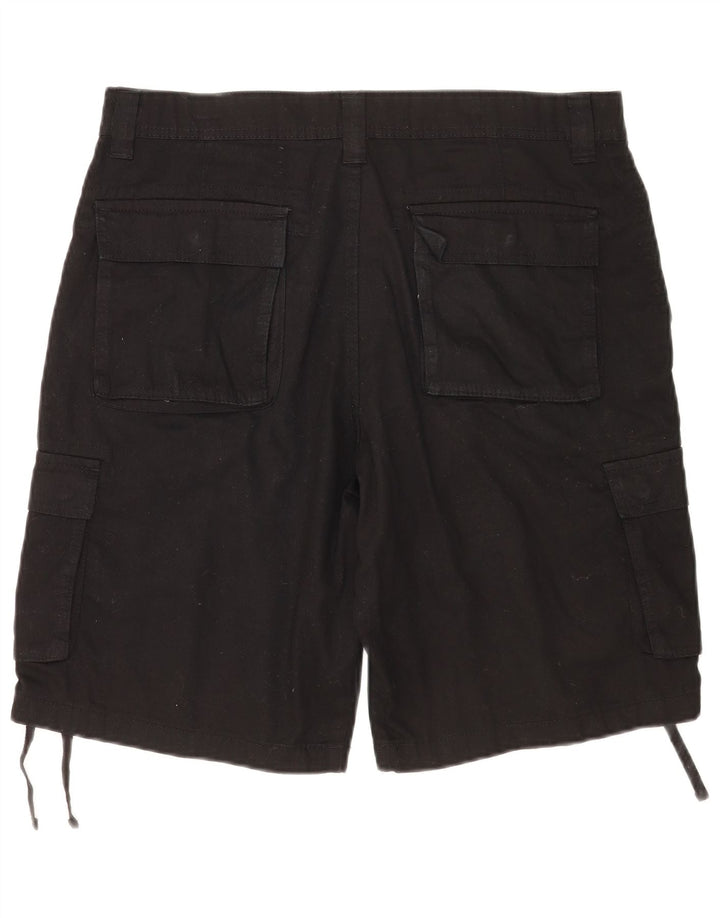 Terranova Herren Cargoshorts W34 Große schwarze Baumwolle