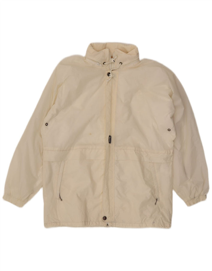 K-Way Herren-Regenjacke mit Kapuze, UK 38, mittelweiß, Polyamid