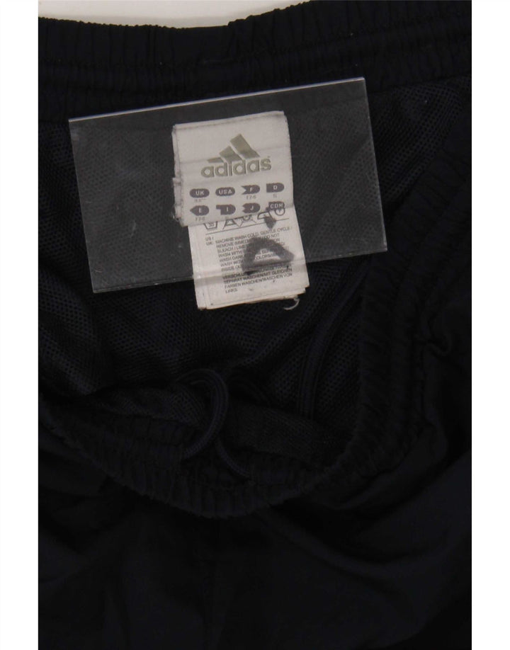 Adidas Herren-Capri-Trainingshose, mittelblaues Farbblock-Polyester