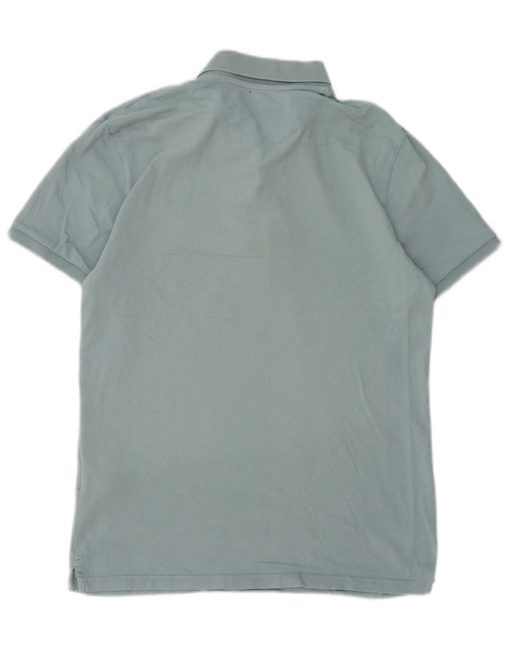 Lyle & Scott Herren-Poloshirt aus mittelblauer Baumwolle