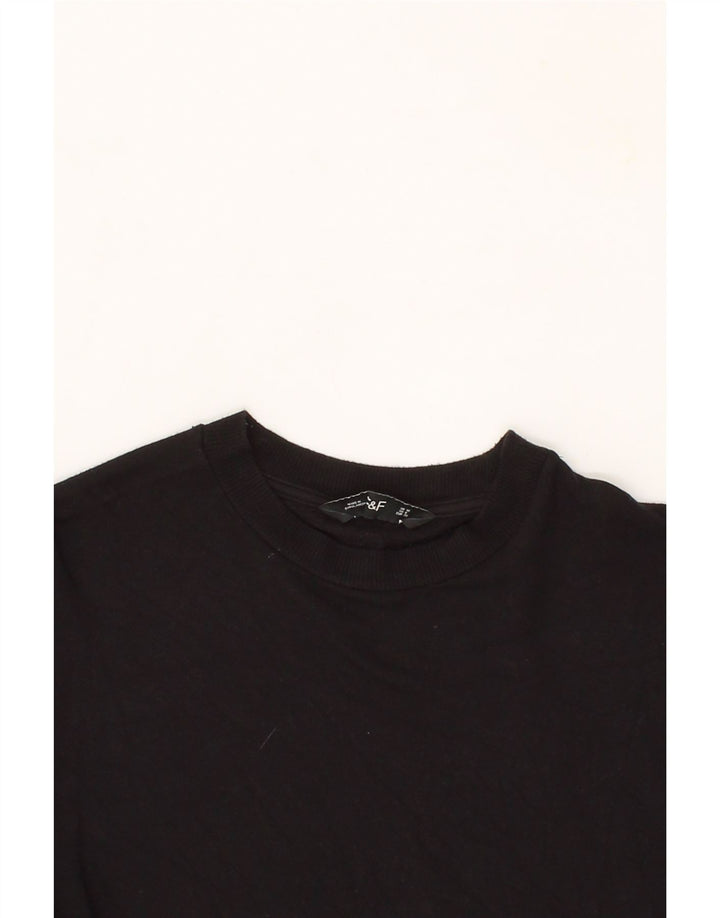 F&F Womens Sweatshirt Jumper US 10 Large Black Viscose Vintage F&F and Second-Hand F&F from Messina Hembry 