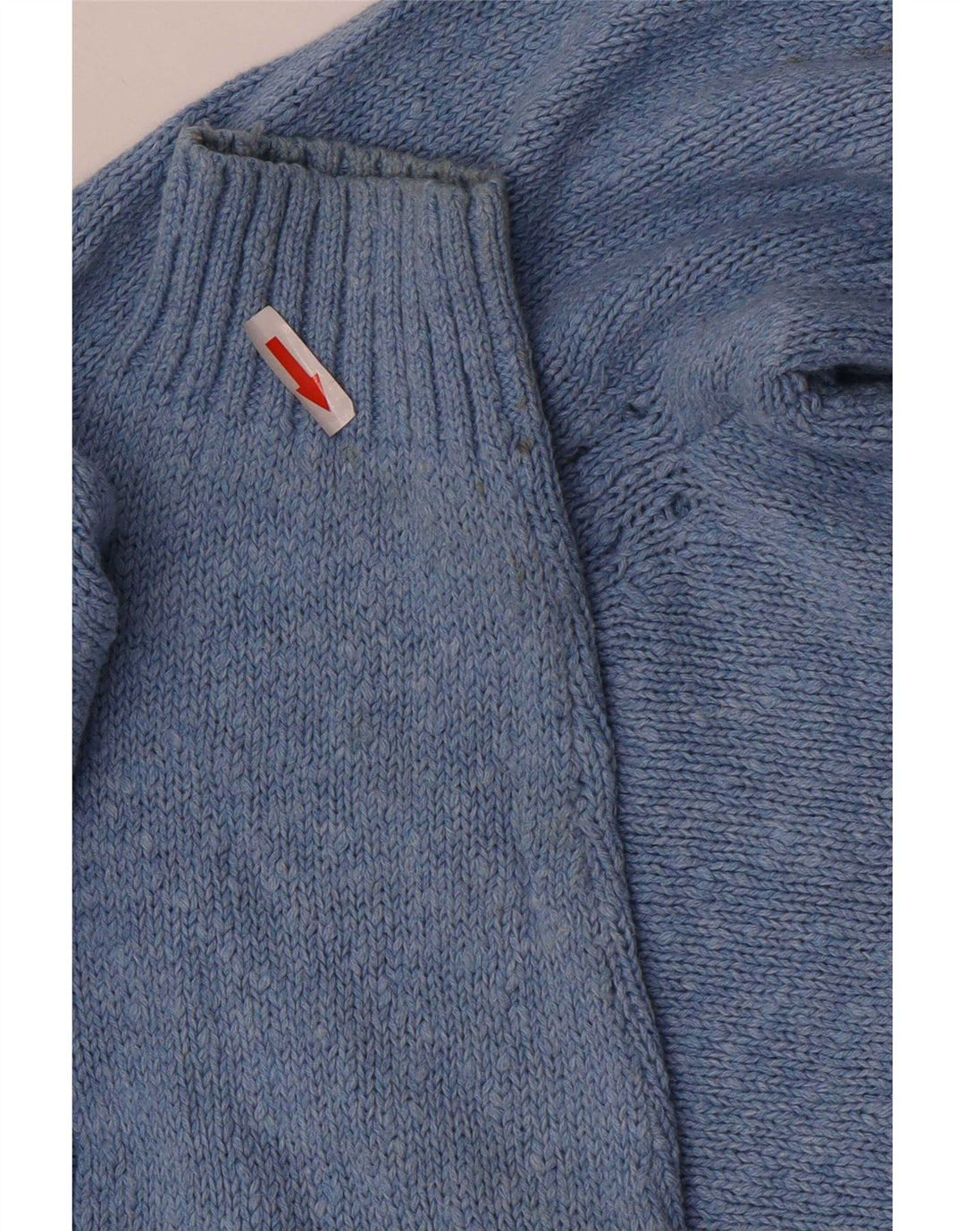 Fat Face Damen-Pullover mit Kapuze, UK 14, mittelblaue Baumwolle