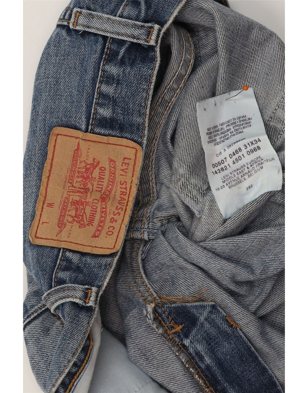 LEVI'S Herren Bootcut Jeans W31 L32 Blaue Baumwolle