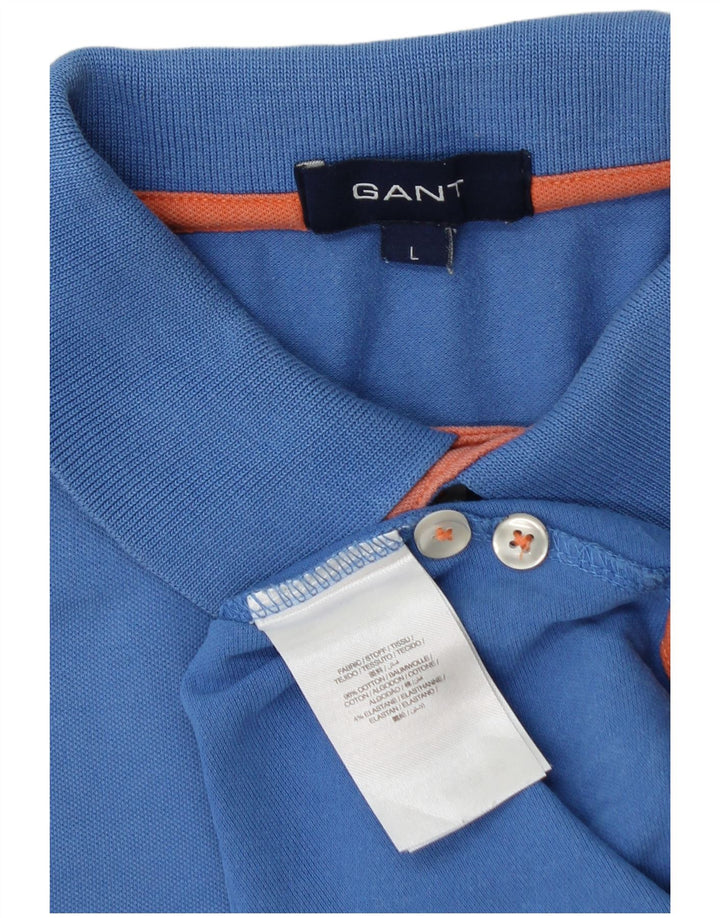 GANT Jungen-Poloshirt, 15–16 Jahre, groß, blaue Baumwolle