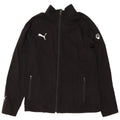 PUMA Herren-Trainingsanzug-Top-Jacke, mittelschwarzes Polyester