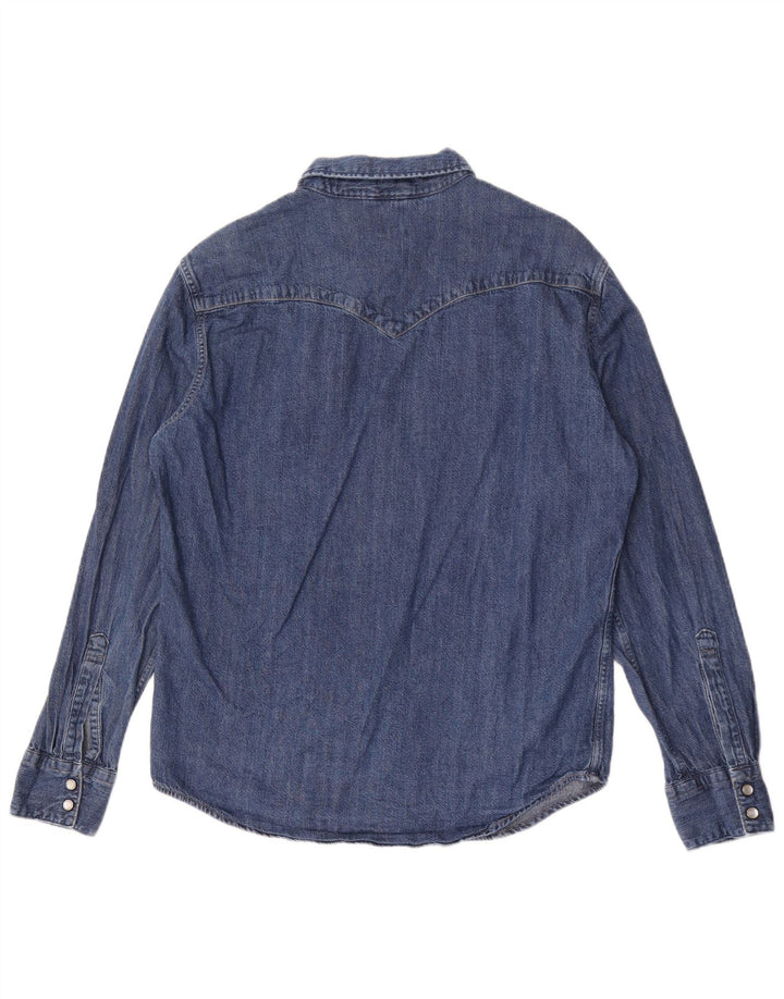 Levi's Herren Standard-Jeanshemd aus mittelblauer Baumwolle