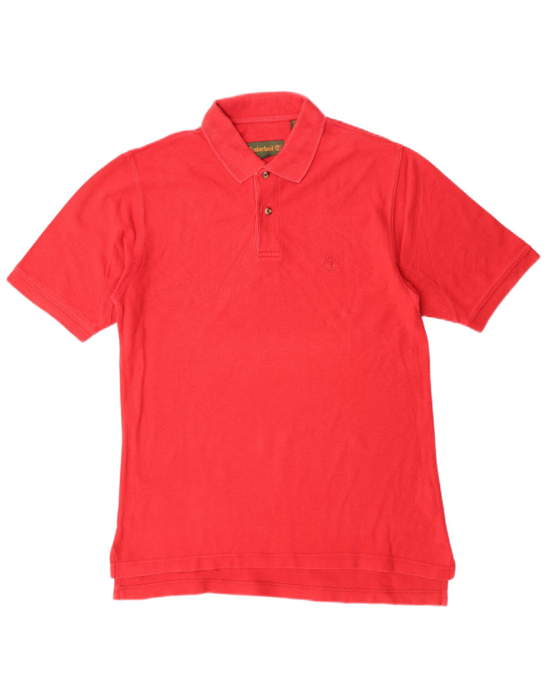 Timberland Herren-Poloshirt aus mittelroter Baumwolle