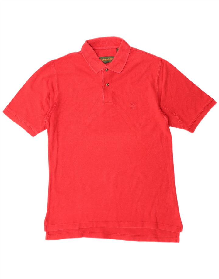Timberland Herren-Poloshirt aus mittelroter Baumwolle