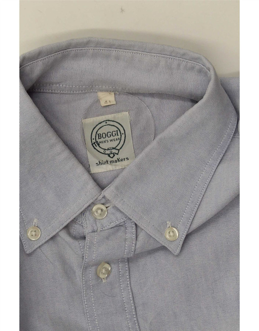 Boggi Herrenhemd Größe 41 Large Blau