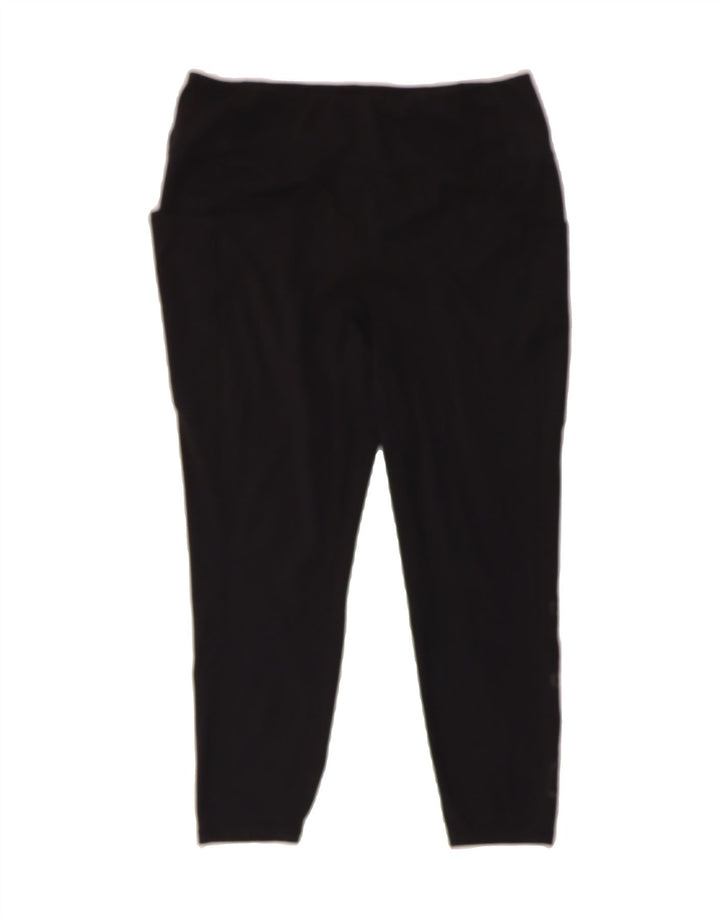 REEBOK Womens Graphic Capri Leggings UK 18 XL  Black Vintage Reebok and Second-Hand Reebok from Messina Hembry 