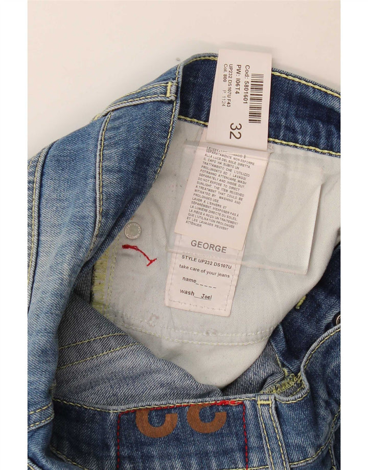 Dondup Damen Distressed Slim Jeans W32 L32 Blaue Baumwolle