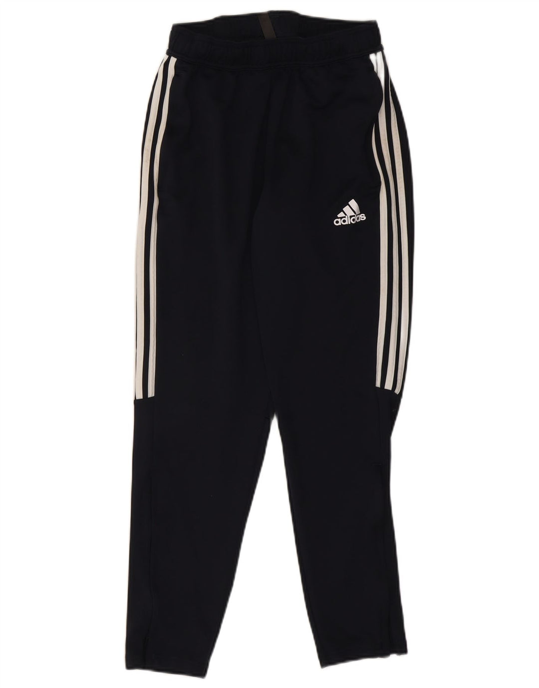 Adidas Herren-Trainingshose, mittelgroß, marineblau, gestreift, Polyester