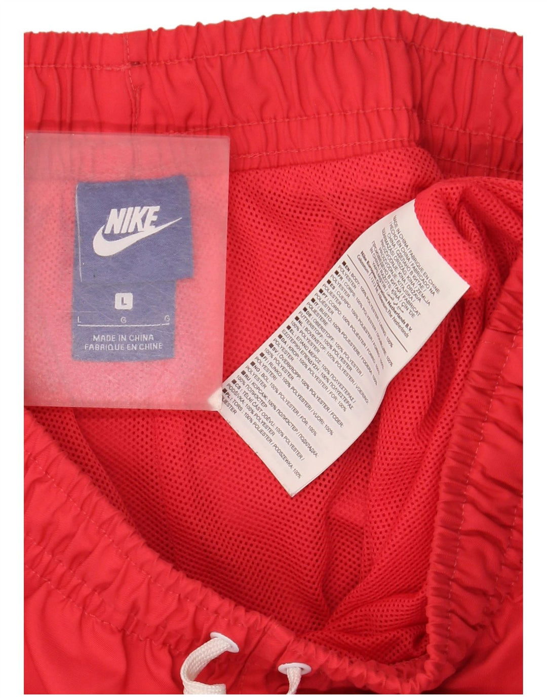Nike Herren-Badeshorts, groß, rotes Polyester