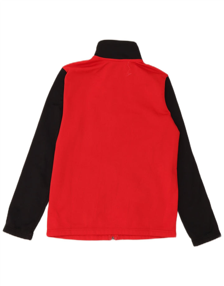 Nike Jungen-Trainingsanzugoberteil, Jacke, 12–13 Jahre, groß, rotes Farbblock-Polyester