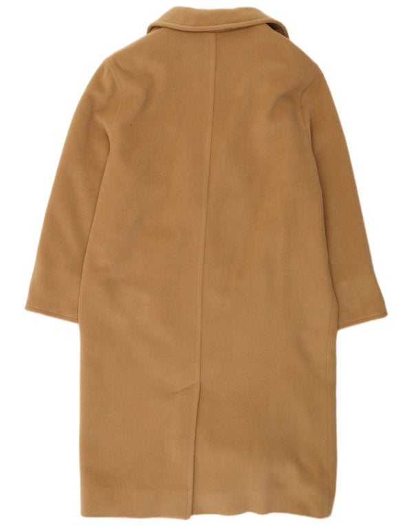 Marella Damen Übergroßer zweireihiger Mantel UK 12 Mittelbeige Wolle