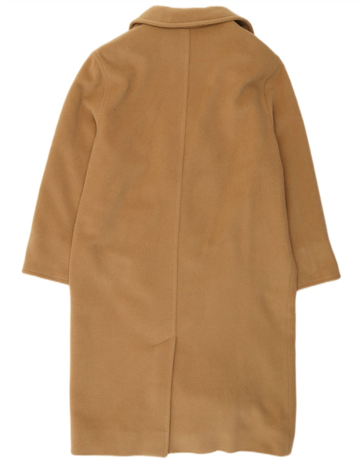 Marella Damen Übergroßer zweireihiger Mantel UK 12 Mittelbeige Wolle