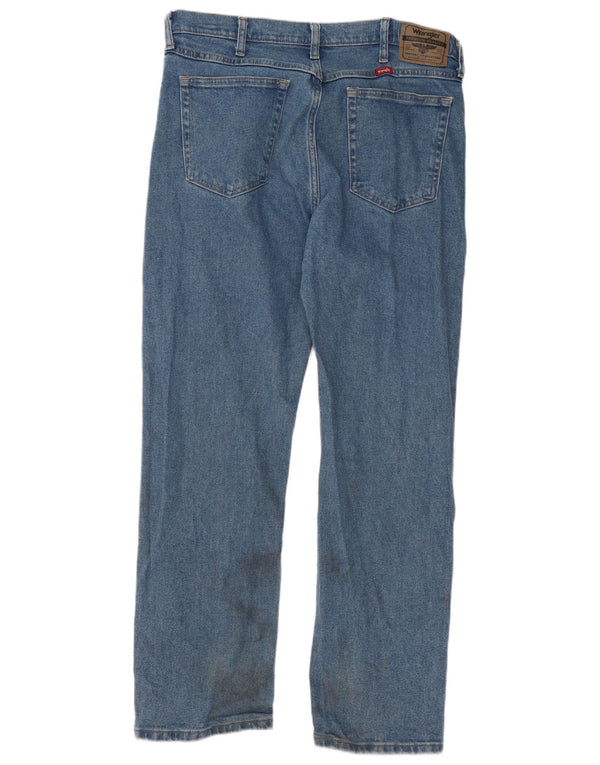 Wrangler Herren Straight Jeans W34 L30 Blaue Baumwolle