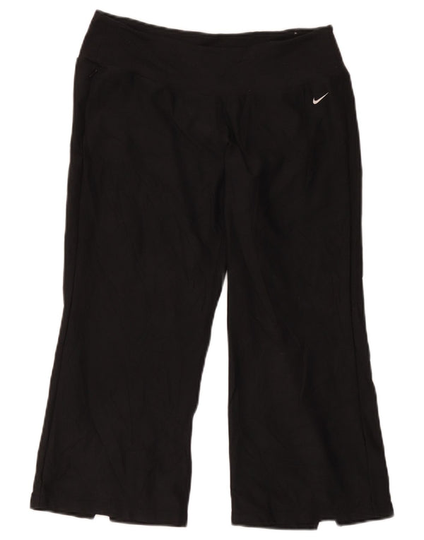 Nike Damen Capri-Trainingshose US 8/10 Mittelschwarzes Polyester