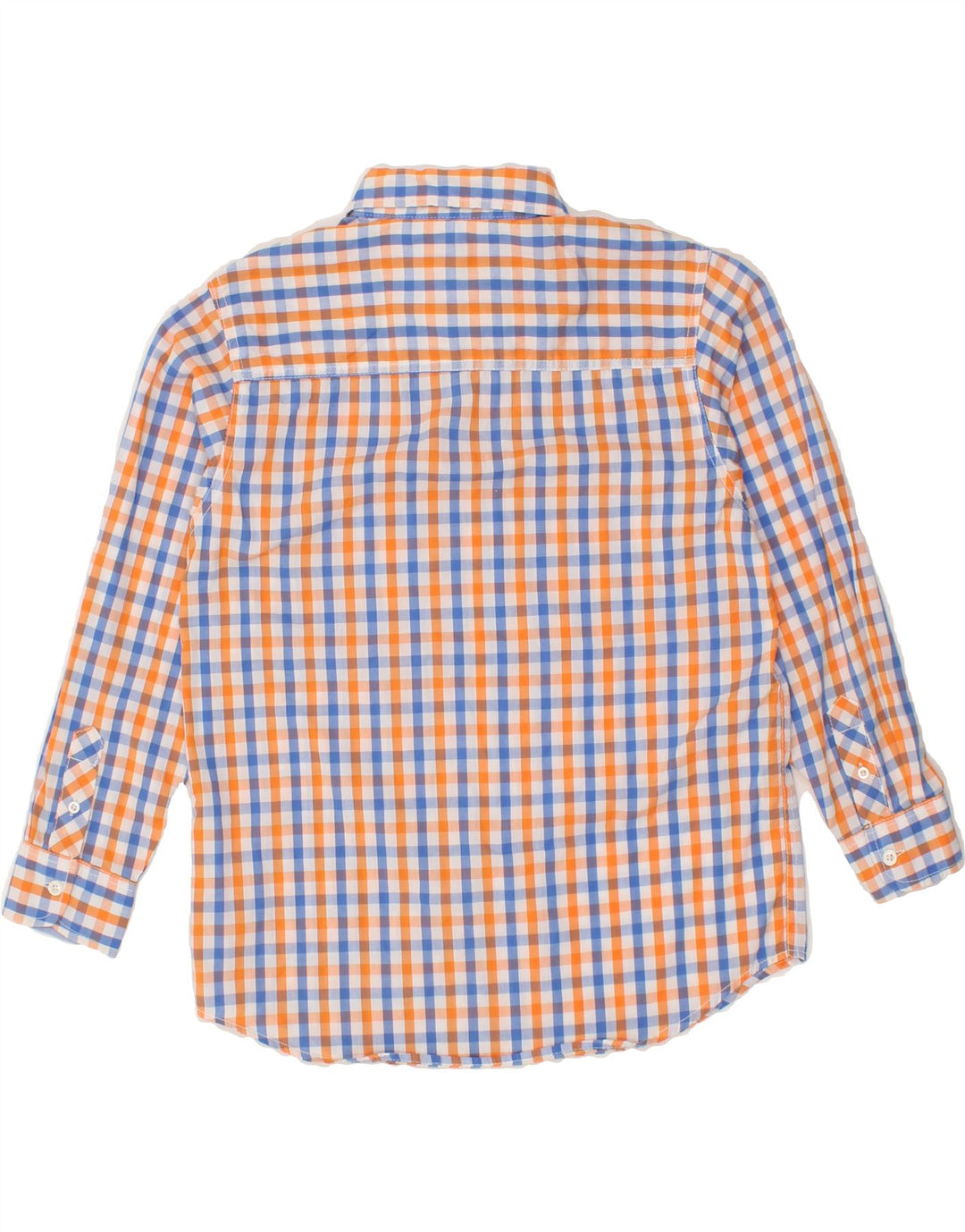 IZOD Boys Shirt 12-13 Years XL  Orange Gingham Cotton Vintage Izod and Second-Hand Izod from Messina Hembry 