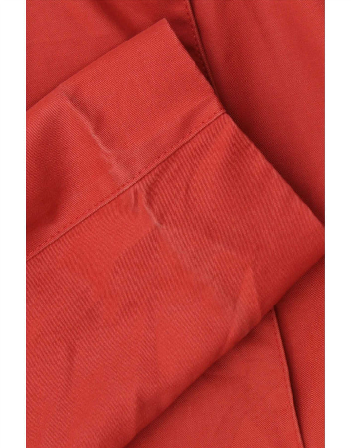 Max Mara Damenmantel UK 16 Große rote Baumwolle
