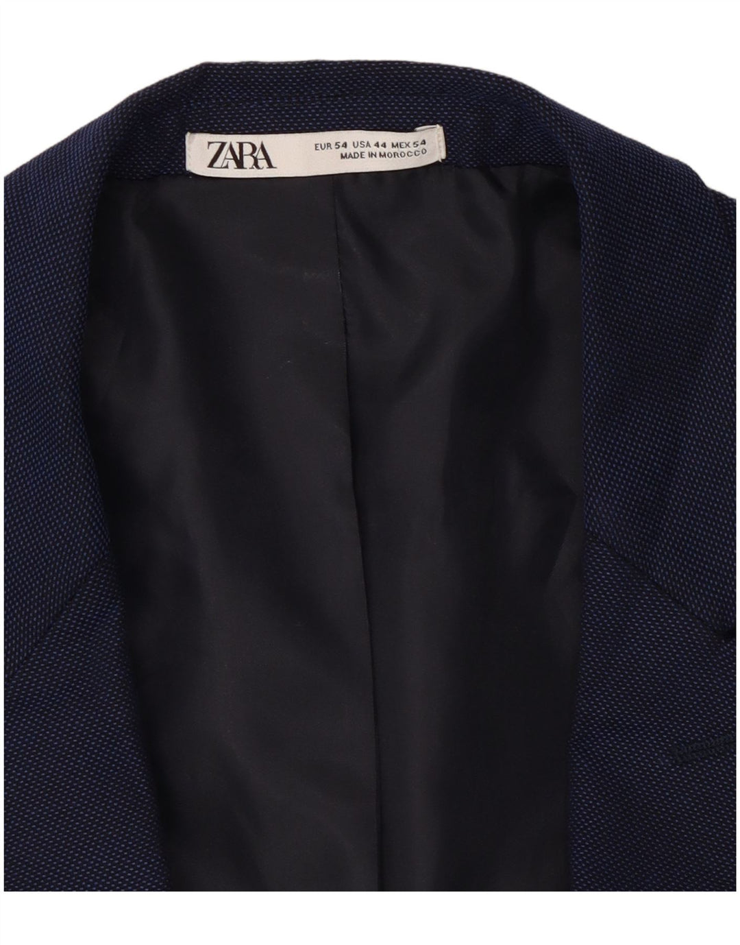 Zara Herren 1-Knopf-Blazerjacke EU 54 XL Marineblau