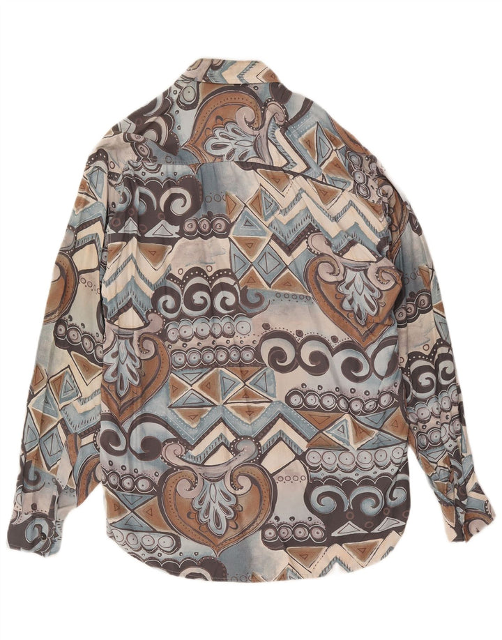 Vintage Herrenhemd Medium Mehrfarbig Geometrisch