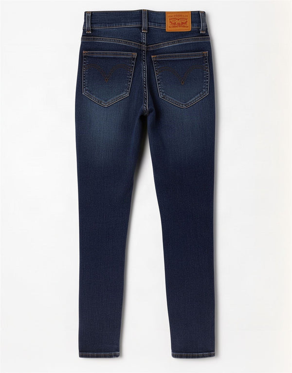 Levi's Damen Retro High Rise Skinny Jeans W27 L28 Blaue Baumwolle