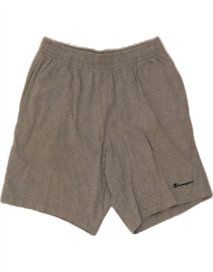 CHAMPION Womens Sport Shorts UK 12 Medium  Grey Vintage Champion and Second-Hand Champion from Messina Hembry 
