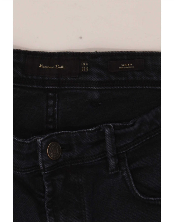 Massimo Dutti Herren Slim Jeans EU 40 Medium W31 L30 Marineblau