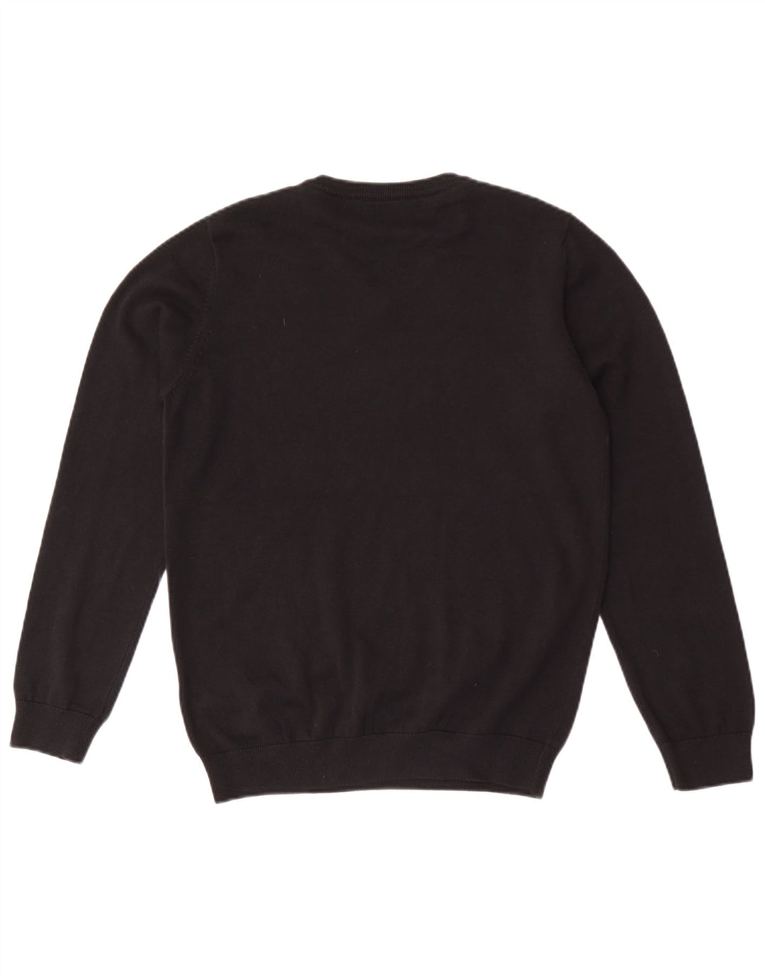 MARKS & SPENCER Jungen-Pullover mit V-Ausschnitt, 14–15 Jahre, schwarze Baumwolle