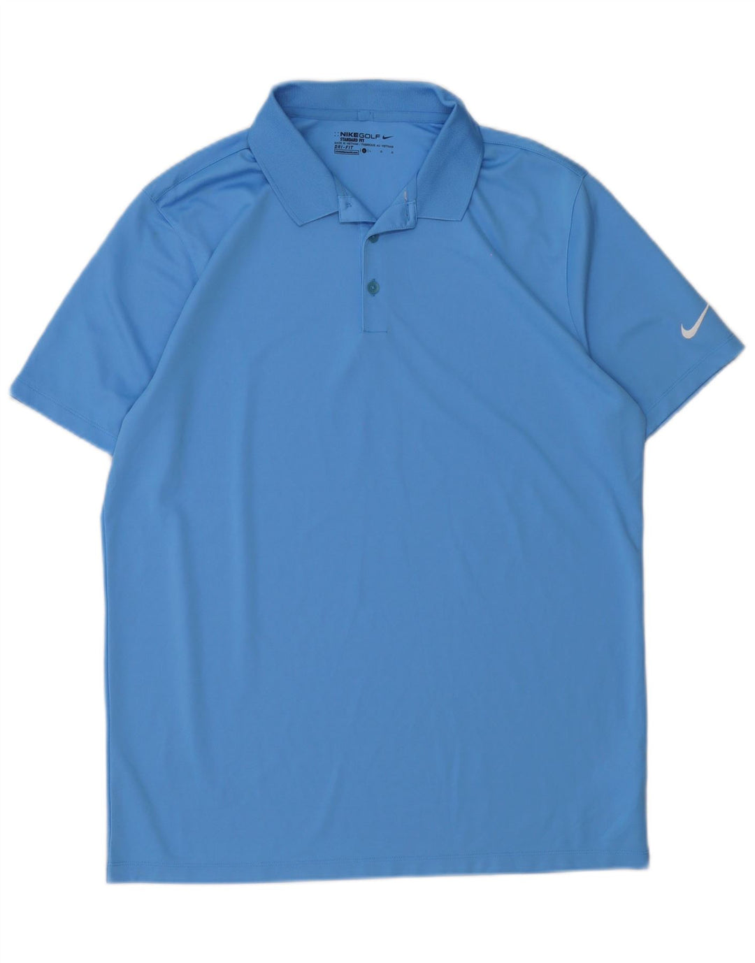 Nike Herren Dri Fit Standard Poloshirt, großes blaues Polyester