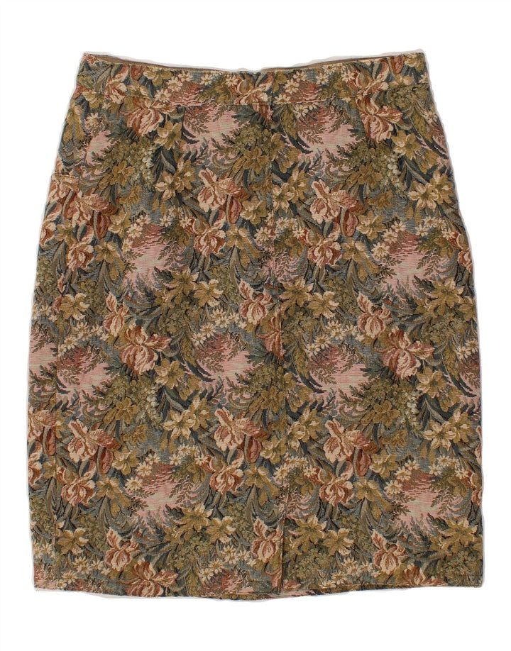 VINTAGE Womens Pencil Skirt W30 Medium Multicoloured Floral Vintage Vintage and Second-Hand Vintage from Messina Hembry 