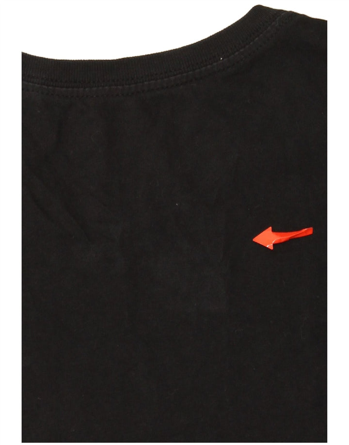 Nike Herren-T-Shirt mit Grafik, Größe S, schwarze Baumwolle