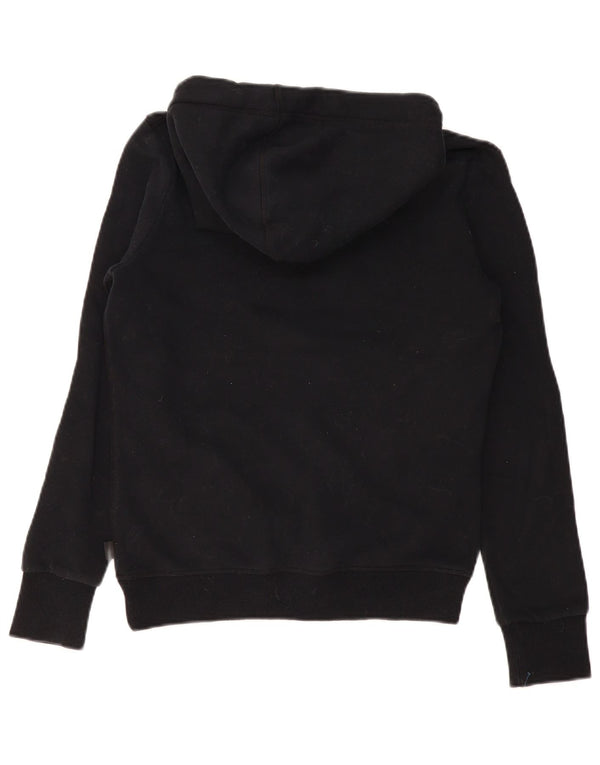 Superdry Damen-Kapuzenpullover mit Grafik, UK 12, mittelschwarz, Baumwolle