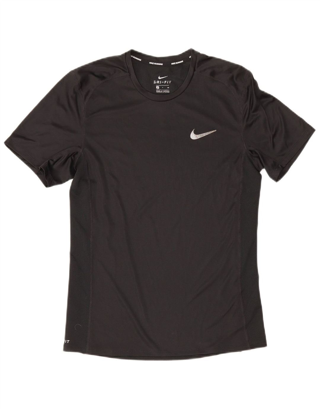 Nike Herren Dri Fit T-Shirt Top Small Schwarz