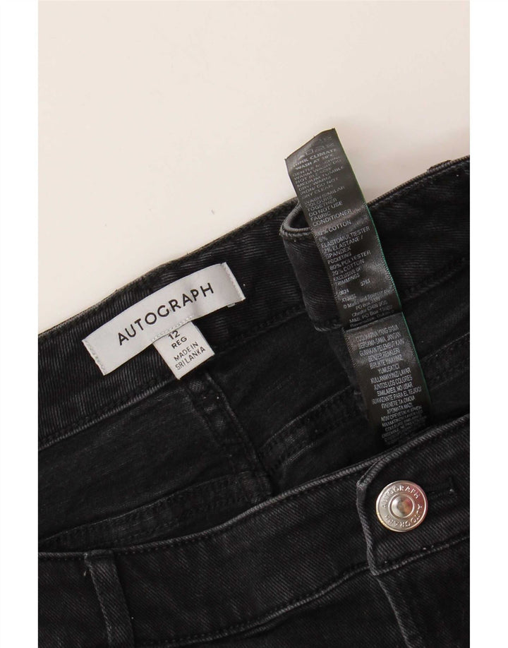 Marks & Spencer Damen Autograph Tapered Jeans UK 12 Medium W32 L29 Grau