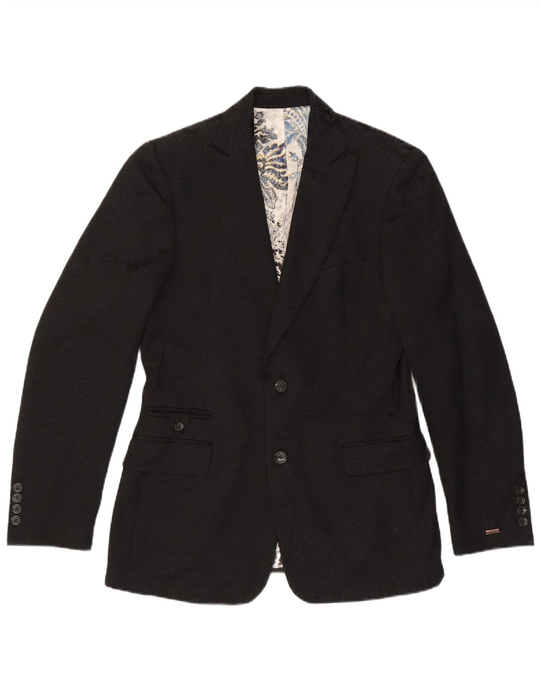 Just Cavalli Herren-Blazer mit 2 Knöpfen, UK 38, mittelschwarz