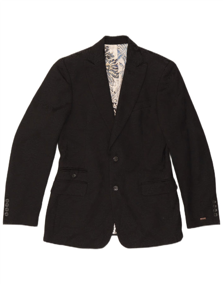 Just Cavalli Herren-Blazer mit 2 Knöpfen, UK 38, mittelschwarz