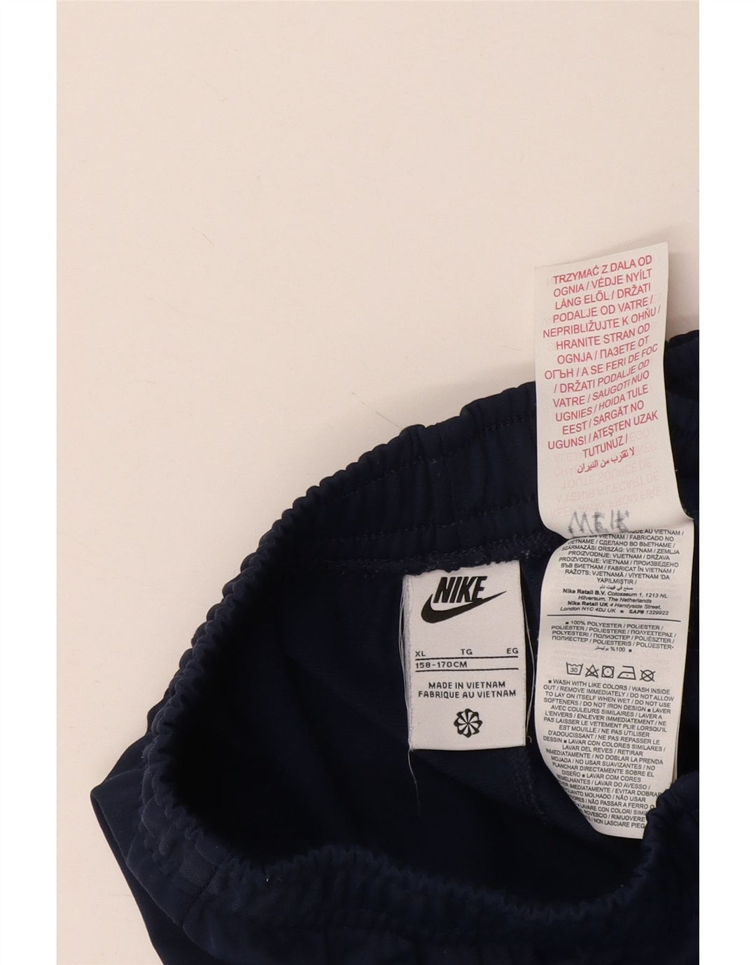 NIKE Jungen-Trainingshose, Jogginghose, 13–14 Jahre, XL, Marineblau, Polyester