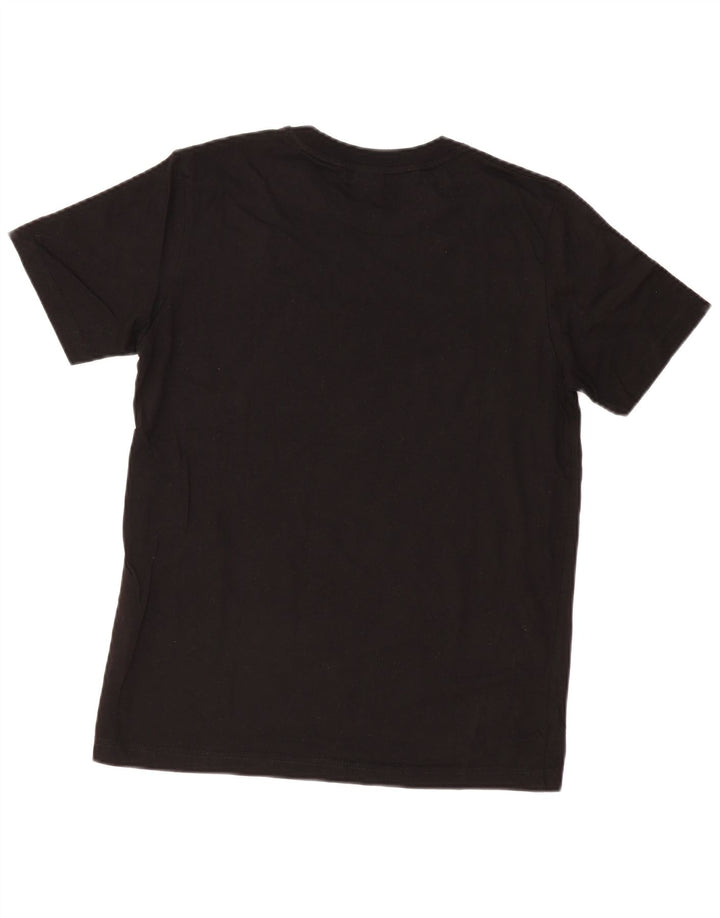Hugo Boss Herren T-Shirt Top Medium Schwarz Baumwolle