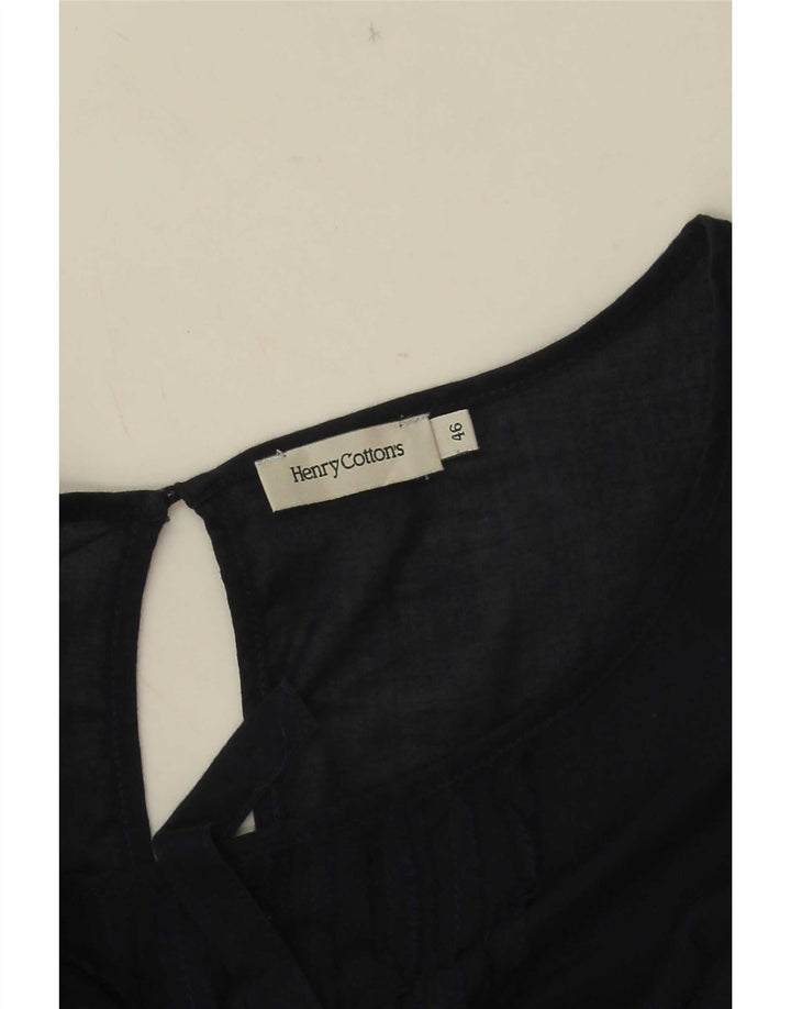 Henry Cottons Damen Etuikleid IT 46 Large Marineblau